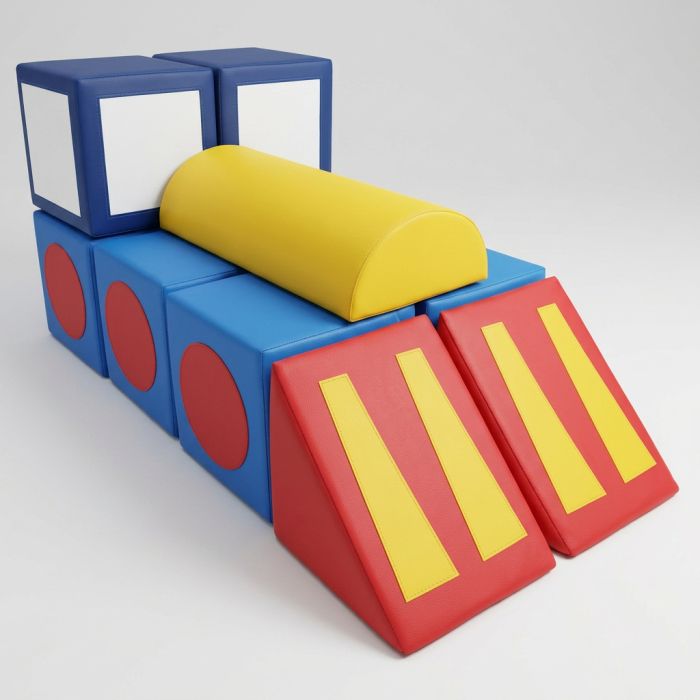 Мягкий игровой набор Паровоз, 11 эл. TIA-SPORT