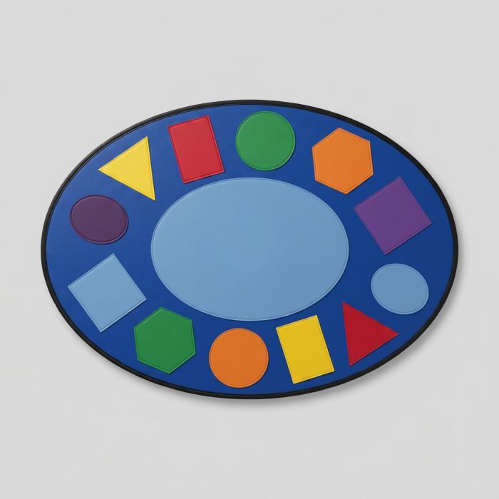 Мат обучающий Геометрия овальный TIA-SPORT