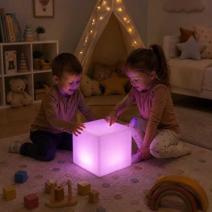 LED сенсорный куб 40х40 см для развития детей TIA-SPORT